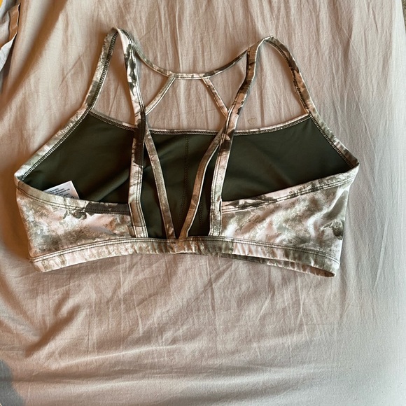 Joylab Green Floral Sports Bra - Picture 3 of 5